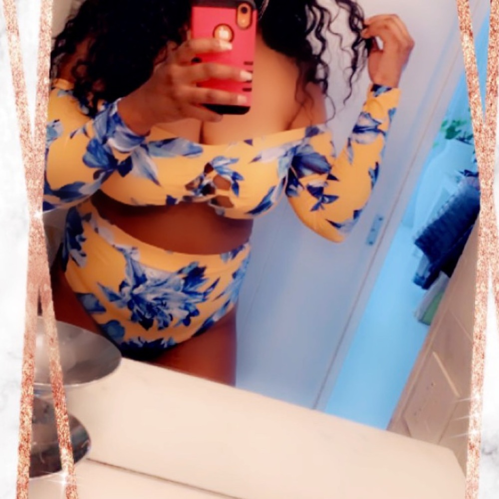 2 piece high waist swim